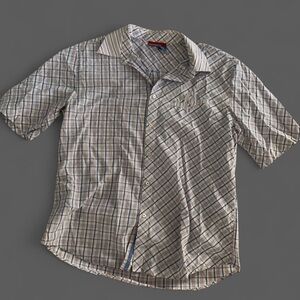 Rocawear Men's Blue Plaid Button Down Shirt